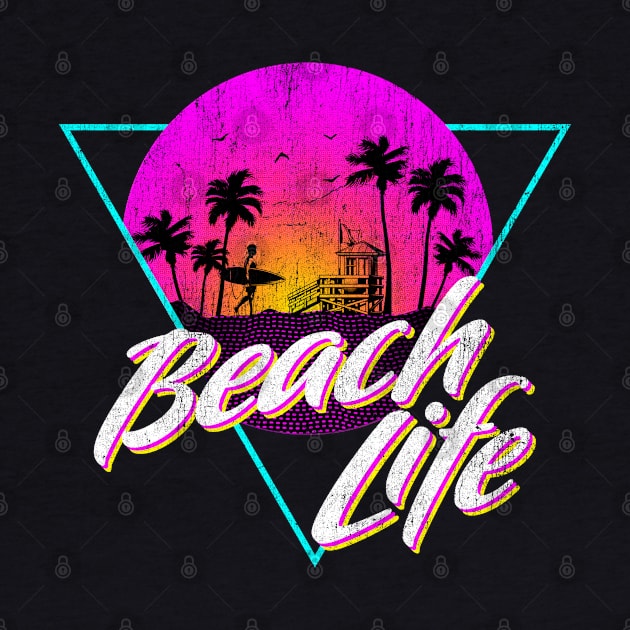 Vintage Fade Beach Life design by Vector Deluxe